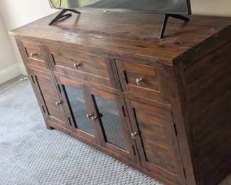 Item #125 TV console 60" x 19" x 32" $198