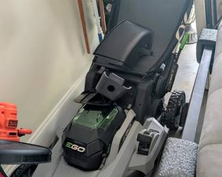 Item # 127 EGO electric lawnmower with battery...runs great