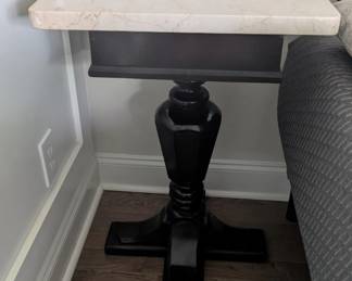 Item #110 Antique side tables with marble tops $188 each..two available
