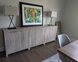 Item # 101. Three pc. Buffet EACH piece measures 30.5"W x 15.5"D x 33"T $150 each section