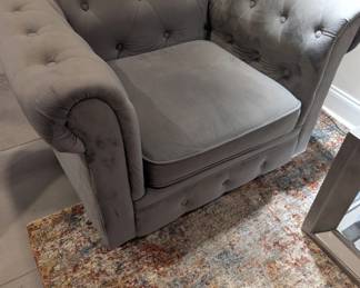 Item # 116 Gray chairs 43" x 21" x 19" tall $128 each (2) available