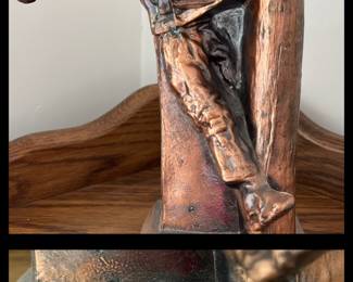 The Lineman by Norman Rockwell Ceramic Statue