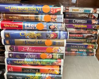 Walt Disney VHS Tapes