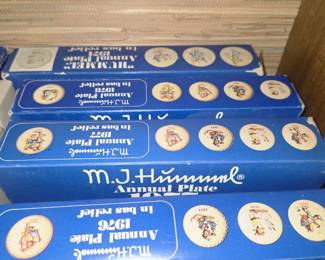 M.J. Hummel annual collector plates