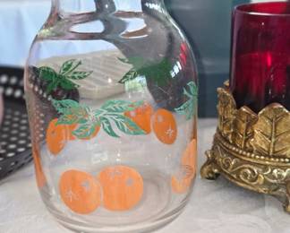 Vintage juice pitcher carafe 