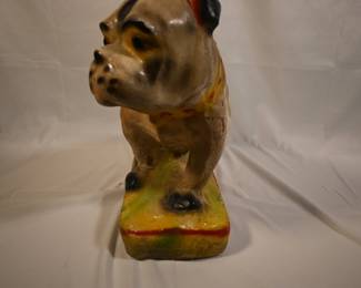 Chalkware carnival dog 