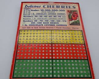 Vintage punch card games
