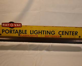 Ray-O-Vac vtg store display sign