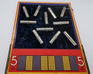 Vintage punch card game and prizes