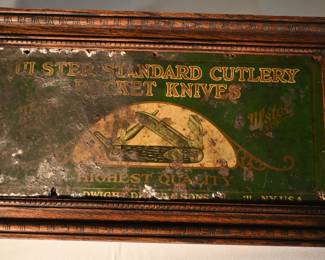 Vintage Ulster Cutlery Metal Sign