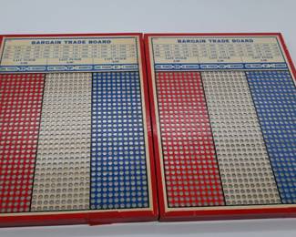 Vintage punch card games