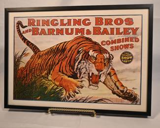 Reproduction Ringling Bros poster