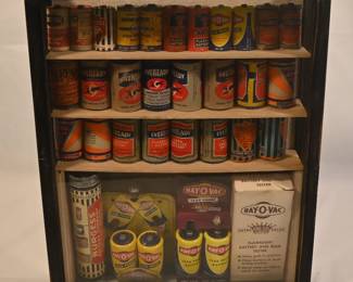 Vintage flashlight battery assembly 