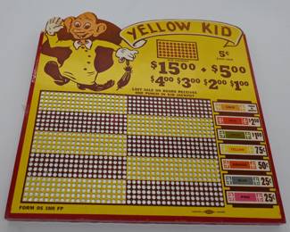 Vintage punch card games