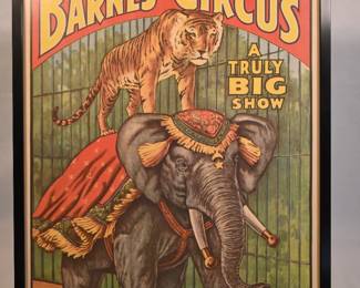 Reproduction Barnes Circus poster