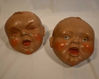 Midcentury department store chalkware displays