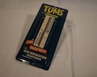 Vintage Tums ad thermometer