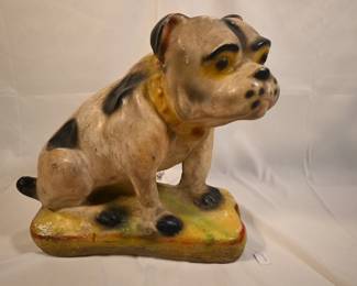 Chalkware carnival dog