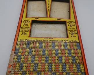 Vintage punch card games
