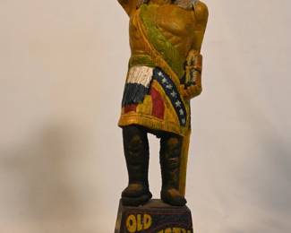 Vintage reproduction cigar indian cast-metal bank