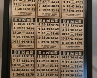 St Stephens Bingo Card Display - Local Ephemera