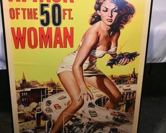 Large repro Attack of the 50 Ft Woman poster