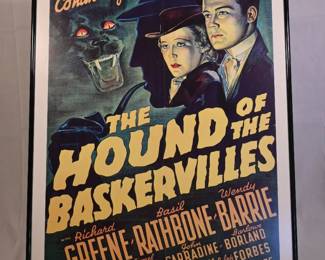 Large poster of The Hound of the Baskervilles