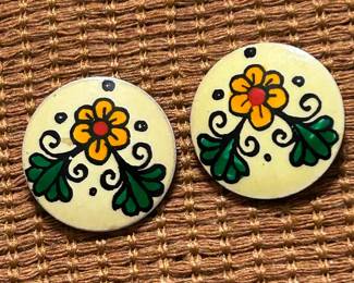 Mod vintage enamel clips