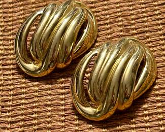 Vintage Givenchy gold tone clips 