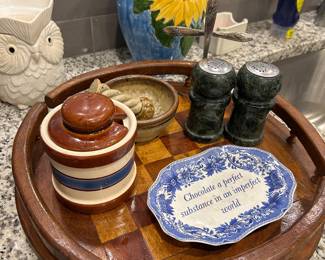 turntable with cute misc kitchenware