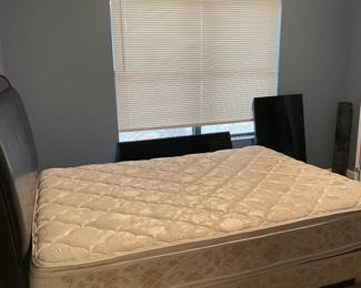 Queen size bed, mattress and box spring $50