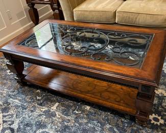 $20 glass top coffee table