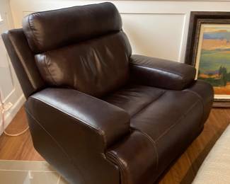 Automatic Leather Recliner $150