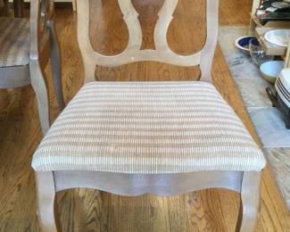 Dining Chair w/tone on tone fabric
