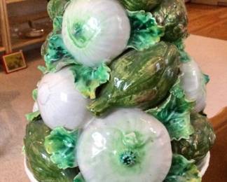 Italian porcelain onion and artichoke