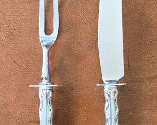 Sterling Silver Handle Carving Set