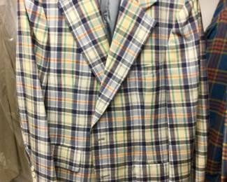 Vintage Men's Madris Plaid Sportscoat
