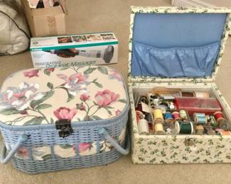 Sewng Basket and Notions Box