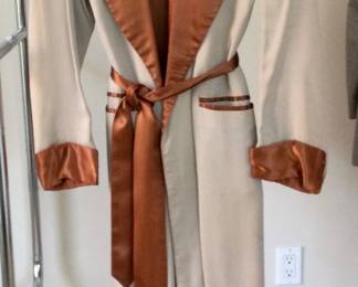 Vintage Himelhochs Men's Satin Trim Dressing Robe