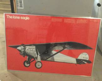 "The Lone Eagle" 1976 Poster Designed by Miho for the Smithsonian Institute