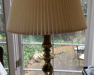 Vintage Stiffel solid brass table lamp