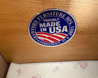 Crawford Furniture Manufacturing Corp. Dresser with Mirror second image