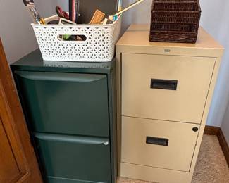 HON Drawer Metal Filing Cabinet and Green Drawer Metal Filing Cabinet