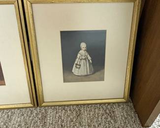 Assorted Framed Art Prints and Glass Lamps fourth image