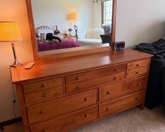 Crawford Furniture Manufacturing Corp. Dresser with Mirror