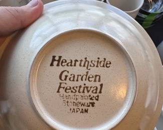 Hearthside Garden Festival Handpainted Stoneware second image