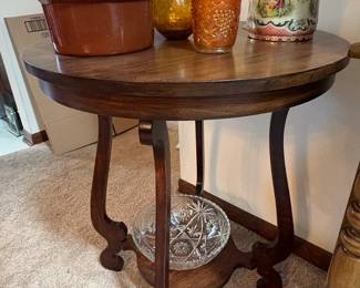 Victorian Walnut Parlor Table second image