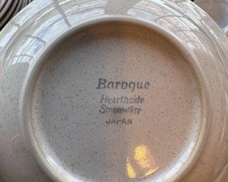 Hearthside Stoneware Baroque Pattern Dinnerware Set third image