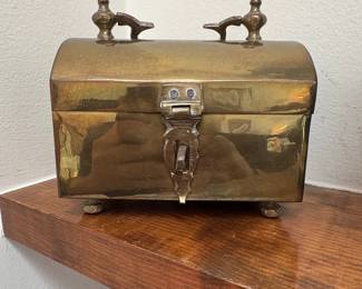 Antique Brass Paan Box
