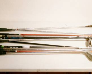 collection of golf clubs
